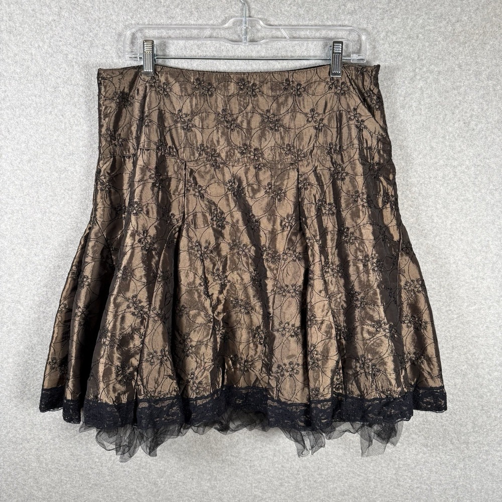 Soulmates‎ skirt womens 32" waist juniors 9 Y2K fairry tulle embroidered mini